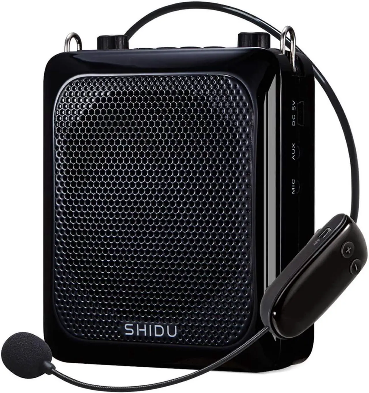Main image of Wireless Voice Amplifier, Protable 25W High Power PA System with UHF Headset Microphone and Speaker, Multifunction Bluetooth Speakers Megaphone for Outdoor, Teachers, Classroom, Tour Guide, Fitness