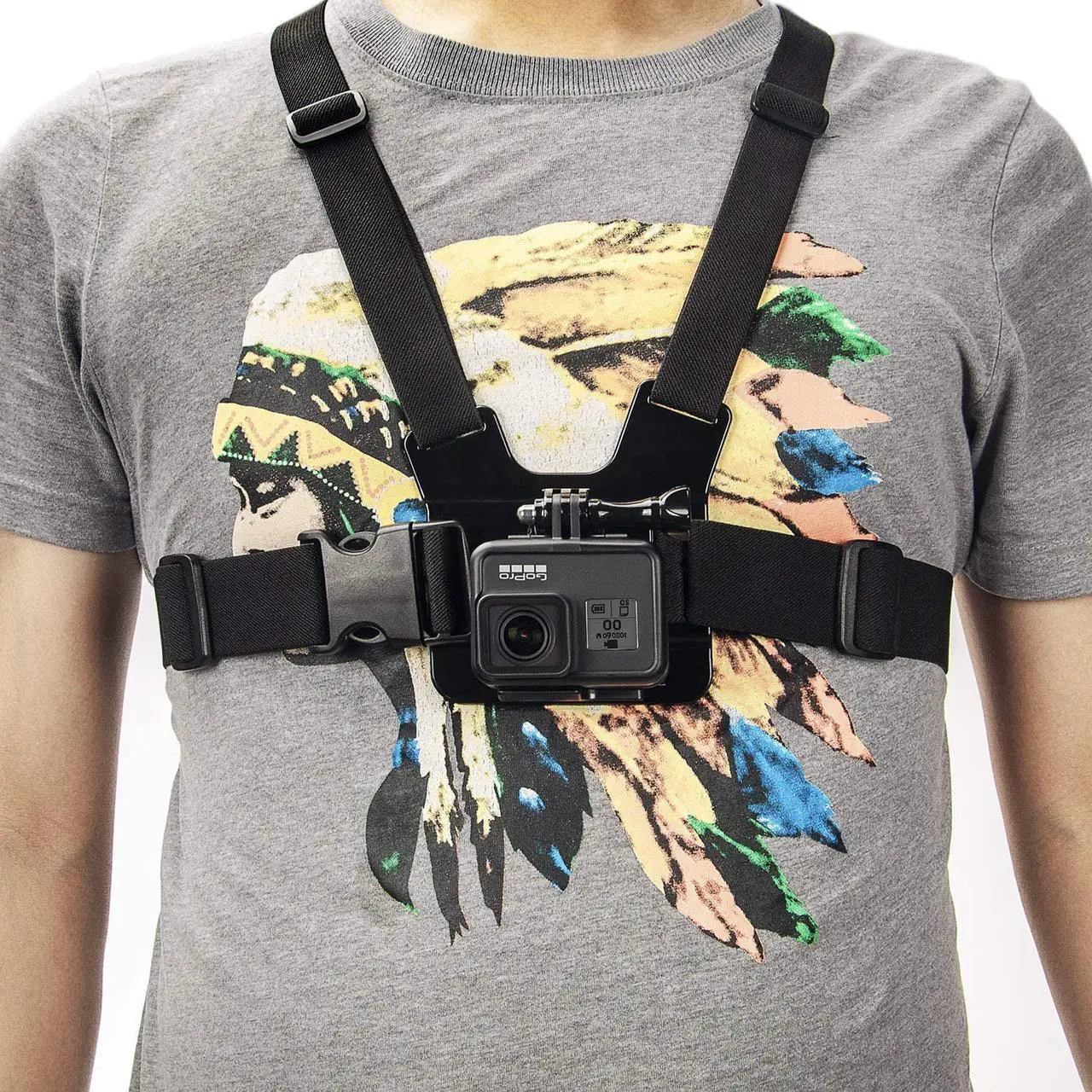Alt view image 7 of 7 - Chest Mount Harness Chesty Head Mount Strap Kit Compatible with GoPro Hero 9, 8 Black, Hero 7, 6, 5, 4, Session, 3+, 3, 2, 1, Hero (2018), Fusion, DJI Osmo Action Cameras