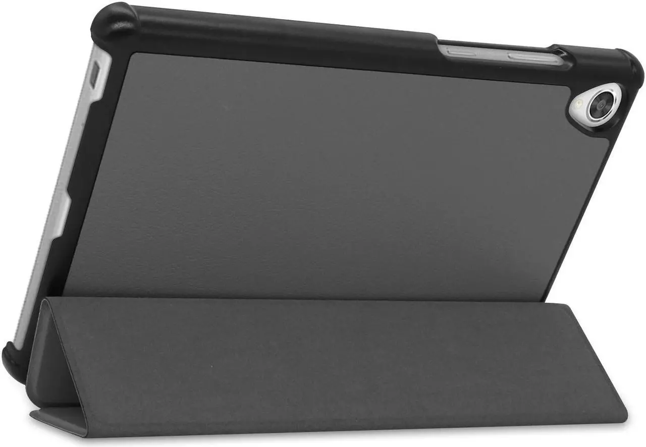 Alt view image 6 of 7 - Lenovo Tab M8 / Tab M8 HD LTE/Smart Tab M8 / Tab M8 FHD Case, Trifold Stand Slim Lightweight Case Cover for Lenovo Tab M8 3rd Gen TB-8506F / TB-8506X / TB-8505F / TB-8505X / TB-8705F/ TB-8505FS Gray