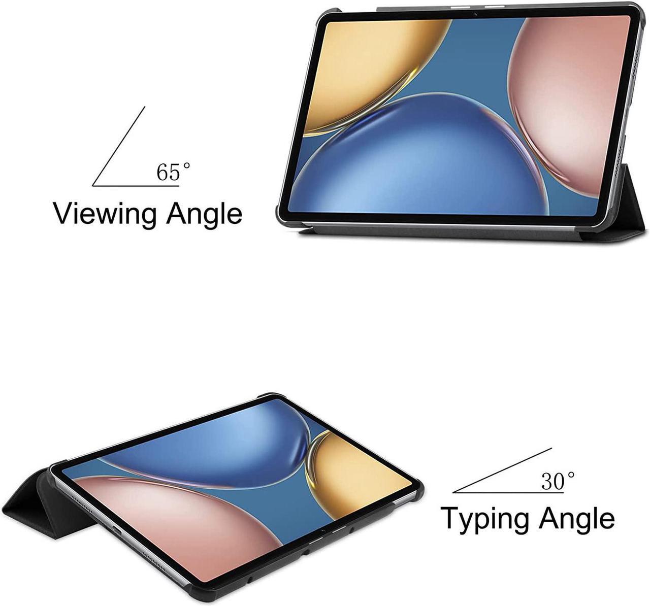 Alt view image 7 of 7 - Case for Honor V7 10.4 inch 2021 with Auto Wake / Sleep, Trifold Slim Lightweight Hard Shell Protective Smart Cover for Honor Tablet V7 with Stand