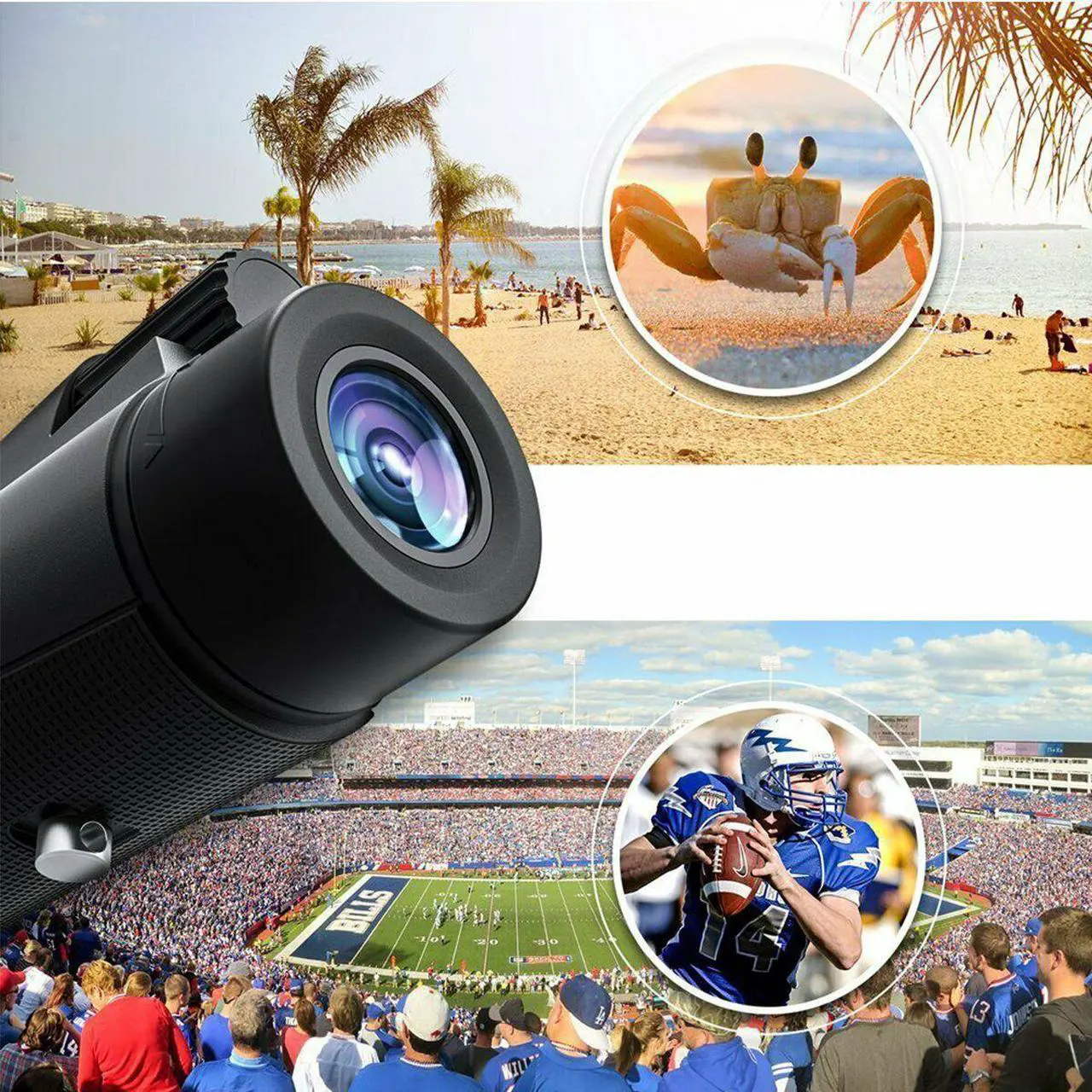 Alt view image 6 of 7 - Monocular Telescope 12x50 High Power Waterproof Monocular Scope with Phone Mount & Hose Tripod Monocular Compact Fogproof Scope BAK4 Prism FMC Monoculars for Adults Hunting Camping Travelling Wildlife