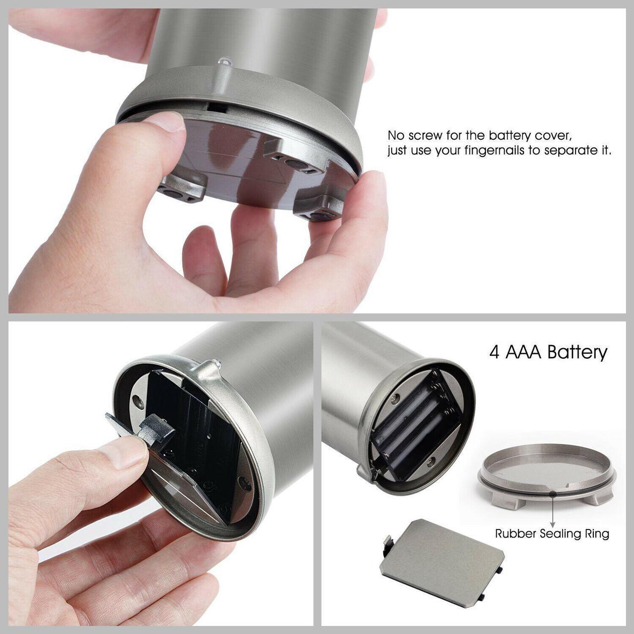 Alt view image 4 of 7 - Soap Dispenser Automatic Hands Free Fingerprint Resistant Stainless Steel Soap Dispenser IR Infrared Motion Sensor Touchless Autosoap Dispenser for Kitchen Bathroom [Second Generation]