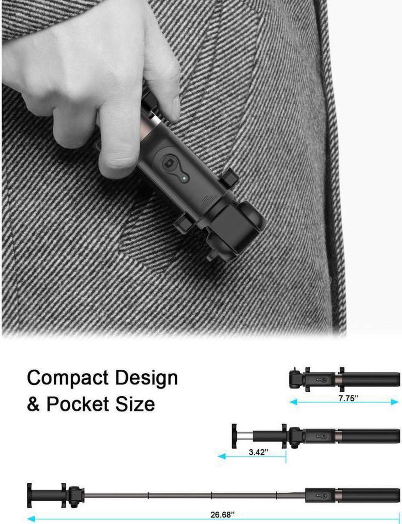Alt view image 4 of 7 - Bluetooth Selfie Stick Tripod Wireless Remote for iPhone X 8 7 6 Samsung Android