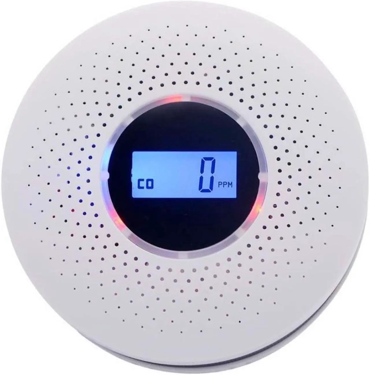 Main image of Combination Smoke Detector and Carbon Monoxide Detector Battery Operated Travel Portable CO Alarm with Sound Warning and Digital Display