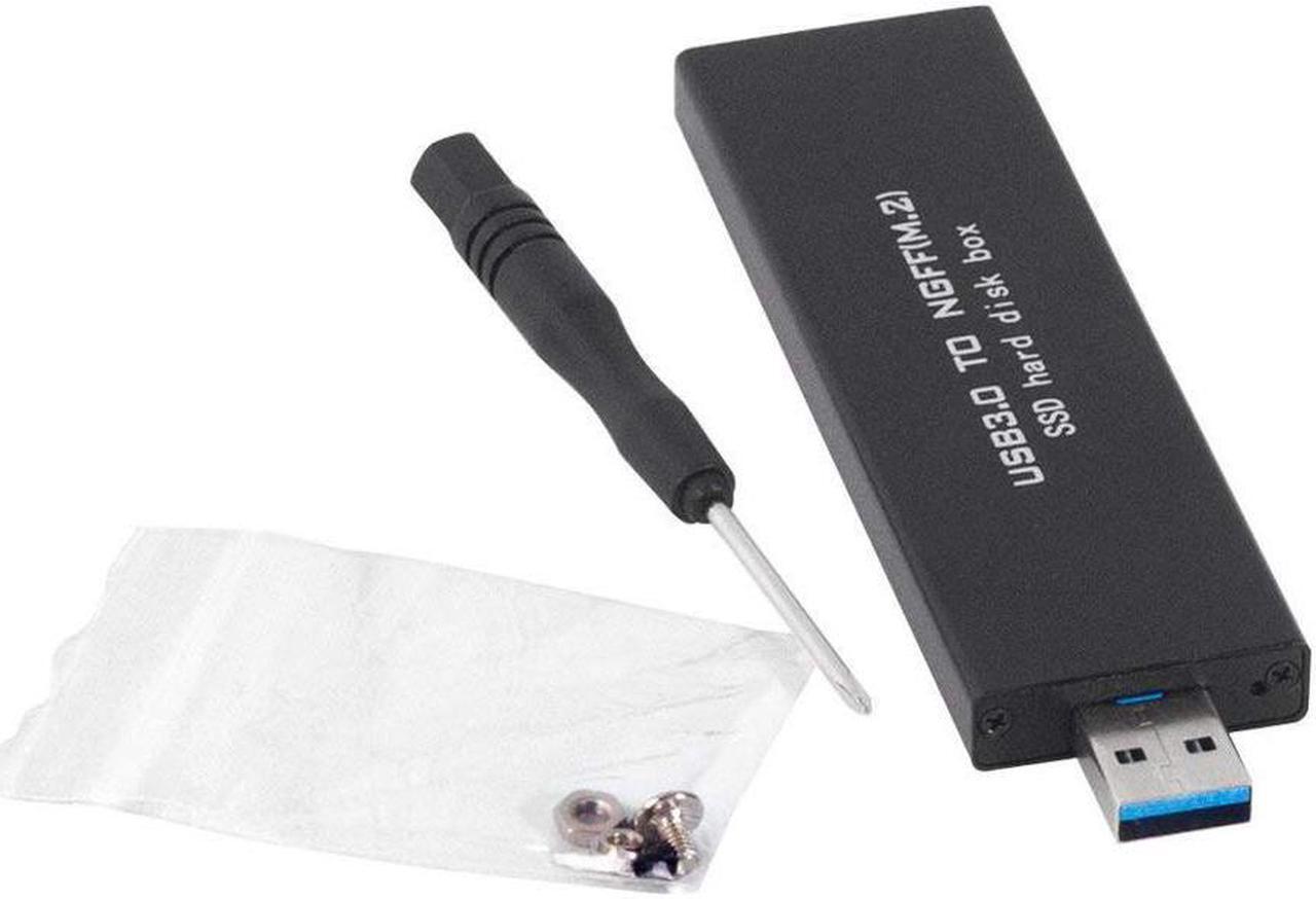 Alt view image 6 of 6 - M.2 SSD USB Enclosure, NGFF Portable USB 3.0 Case, External M.2 SSD Reader, SATA Based Key B Solid State Drive Adapter Converter as External Hard Drive Support 2230 2242 2260 2280