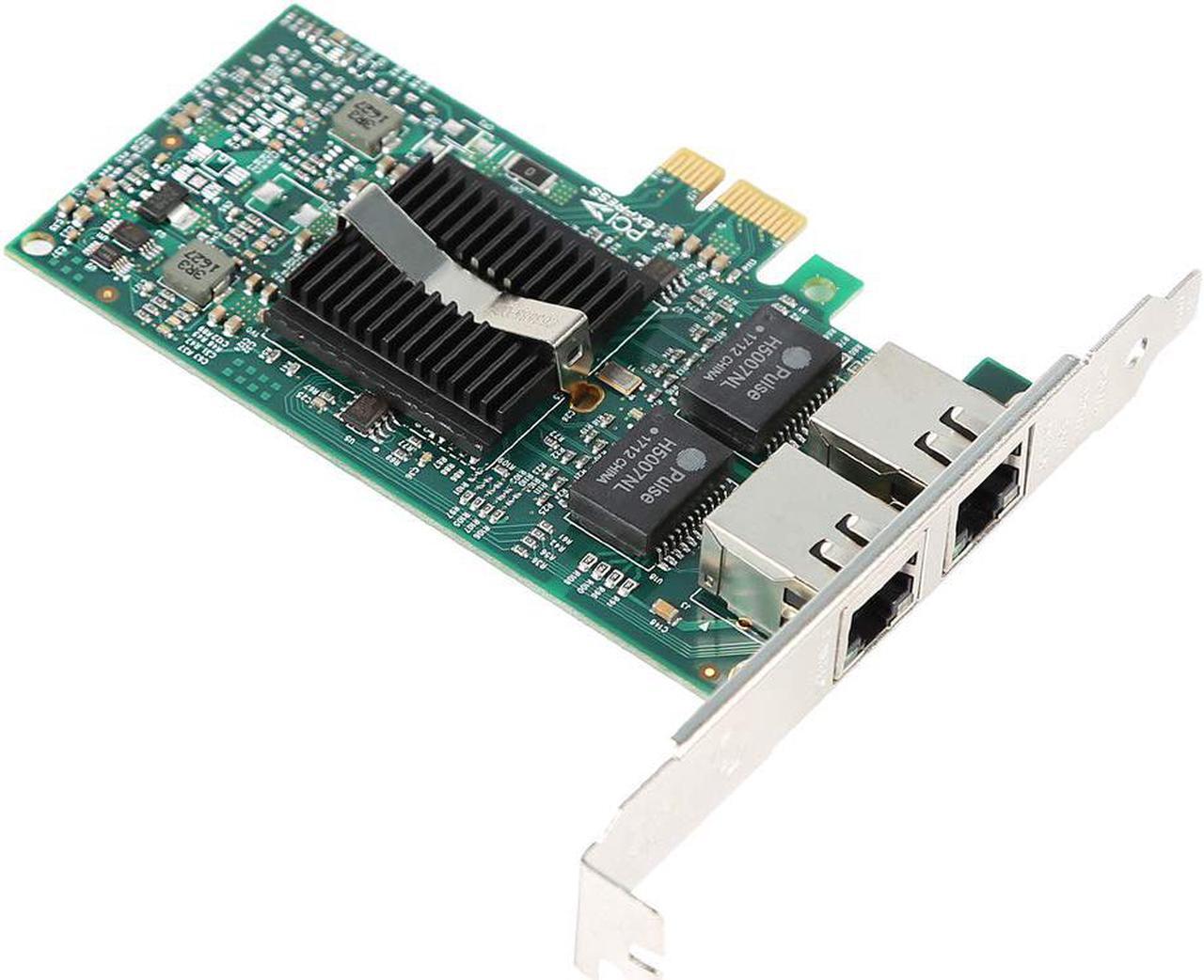 Alt view image 4 of 7 - Gigabit Ethernet PCI Express PCI-E Network Card Dual Port 2 x RJ45 Gigabit Ethernet PCIE Network Adapter for Desktop PC