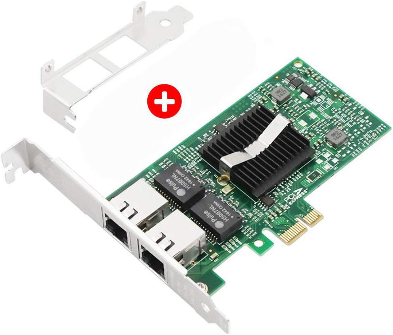 Main image of Gigabit Ethernet PCI Express PCI-E Network Card Dual Port 2 x RJ45 Gigabit Ethernet PCIE Network Adapter for Desktop PC
