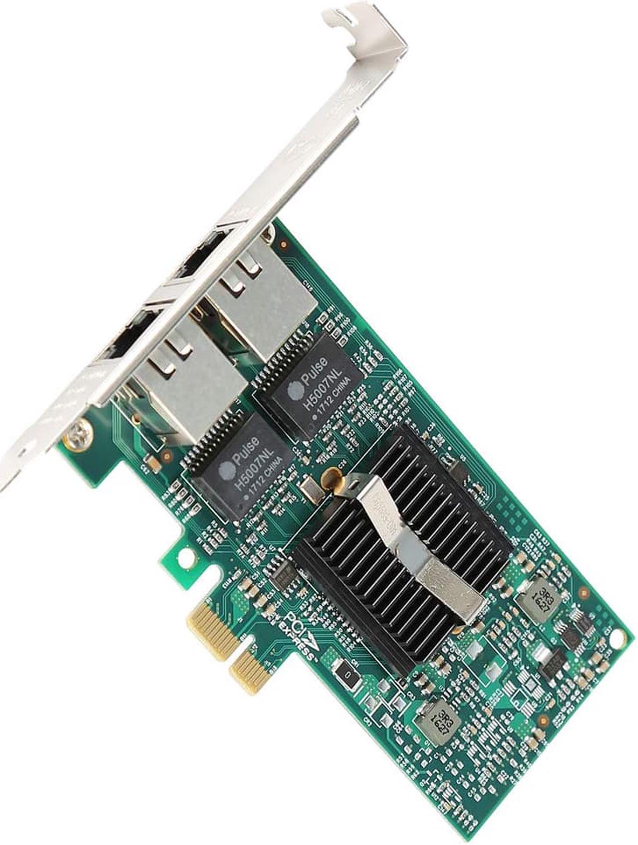Alt view image 5 of 7 - Gigabit Ethernet PCI Express PCI-E Network Card Dual Port 2 x RJ45 Gigabit Ethernet PCIE Network Adapter for Desktop PC