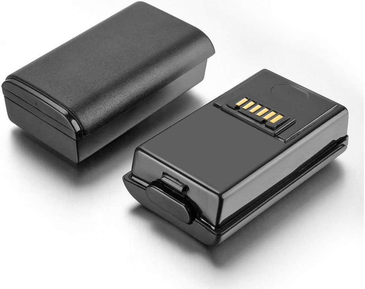 Alt view image 5 of 7 - For Xbox 360 2 Pack Rechargeable Battery Pack with Dual Charging Station Dock Charger Stand Base