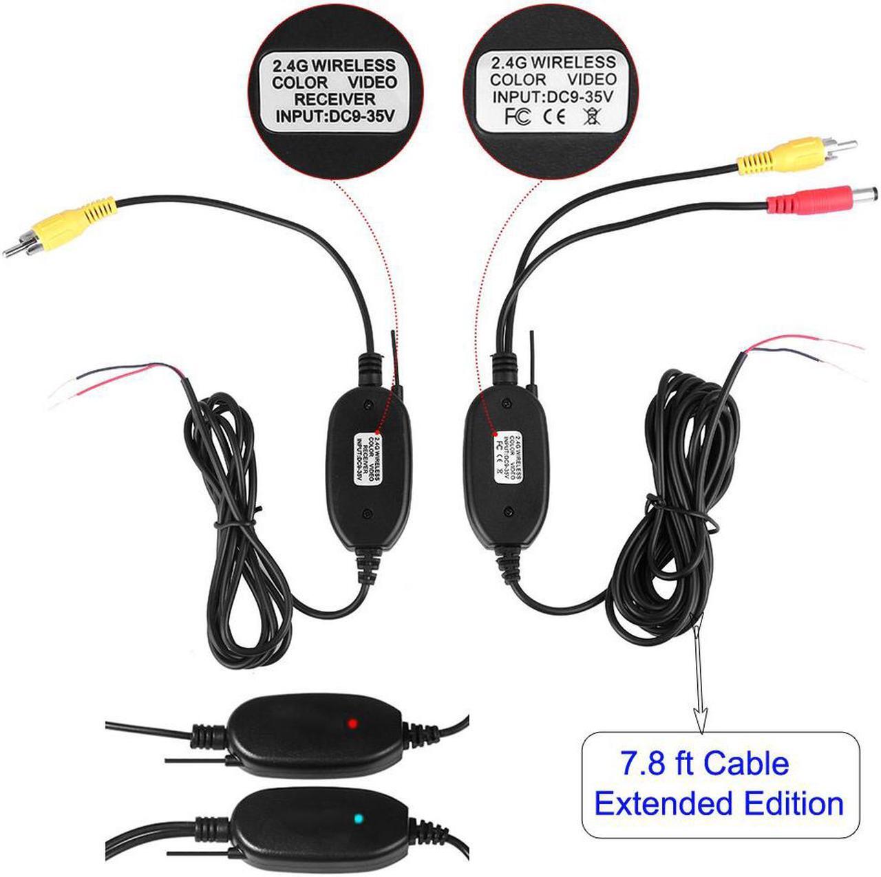Alt view image 5 of 7 - RC 12V 24V Car Backup Camera Rear View Wireless IR Night Vision Backup Camera Waterproof Kit + 7" TFT LCD Monitor Parking Assistance System for Truck/Van/Caravan/Trailers/Camper