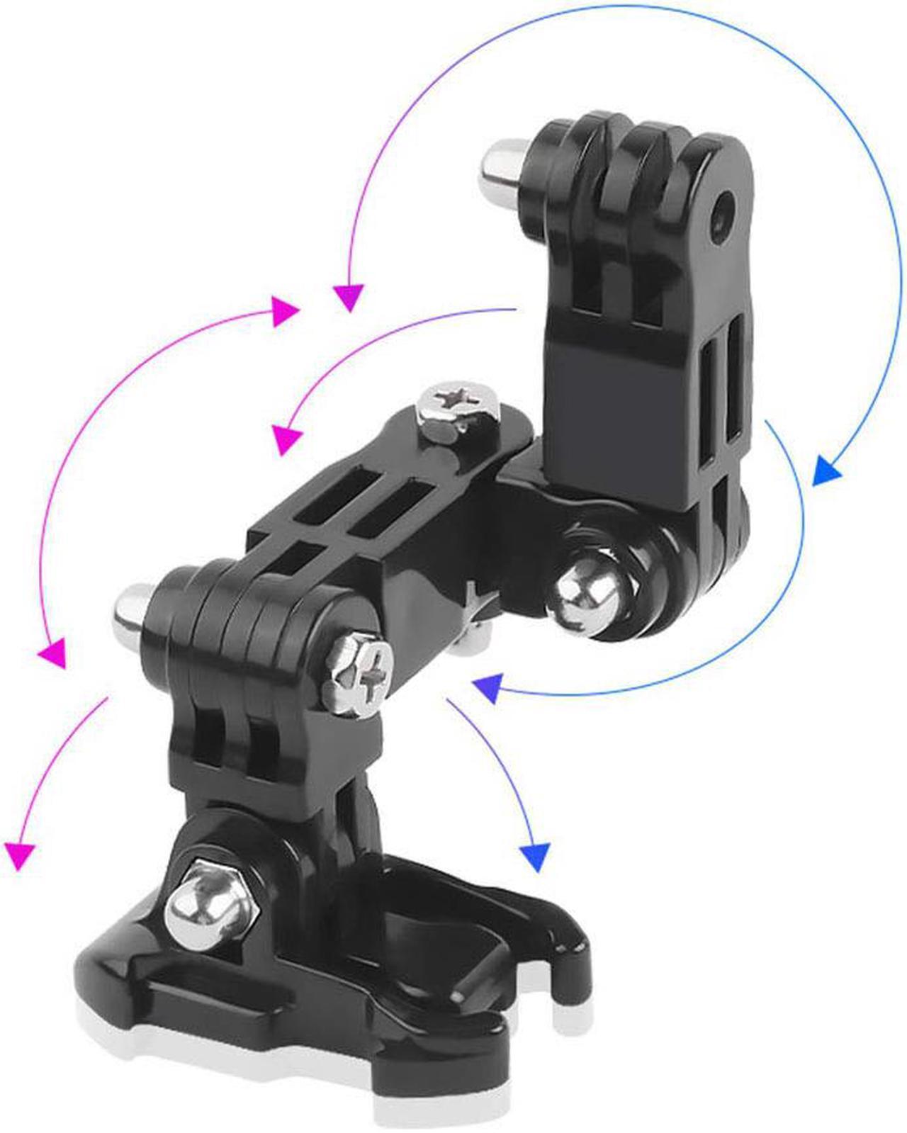 Alt view image 2 of 7 - Motorcycle Helmet Chin Swivel 3 Way Pivots Rotation Mount Kit for GoPro Hero 7 Gopro 2018 Gopro 6 5 4 3 / Gopro Hero Black Session Xiaomi Yi SJCAM and Other Action Camera