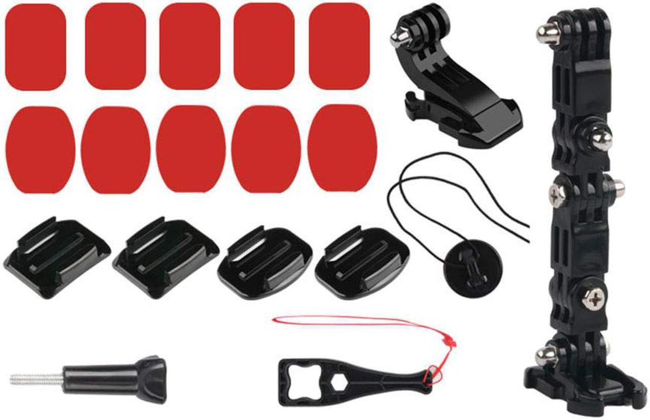 Alt view image 7 of 7 - Motorcycle Helmet Chin Swivel 3 Way Pivots Rotation Mount Kit for GoPro Hero 7 Gopro 2018 Gopro 6 5 4 3 / Gopro Hero Black Session Xiaomi Yi SJCAM and Other Action Camera