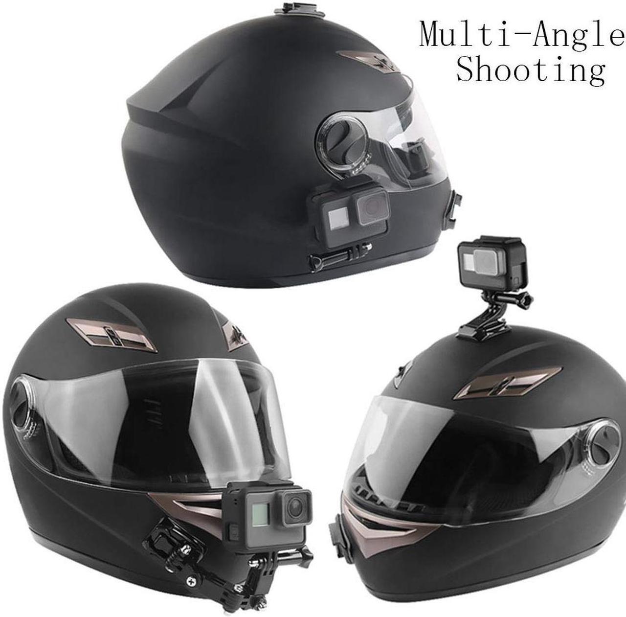 Alt view image 3 of 7 - Motorcycle Helmet Chin Swivel 3 Way Pivots Rotation Mount Kit for GoPro Hero 7 Gopro 2018 Gopro 6 5 4 3 / Gopro Hero Black Session Xiaomi Yi SJCAM and Other Action Camera
