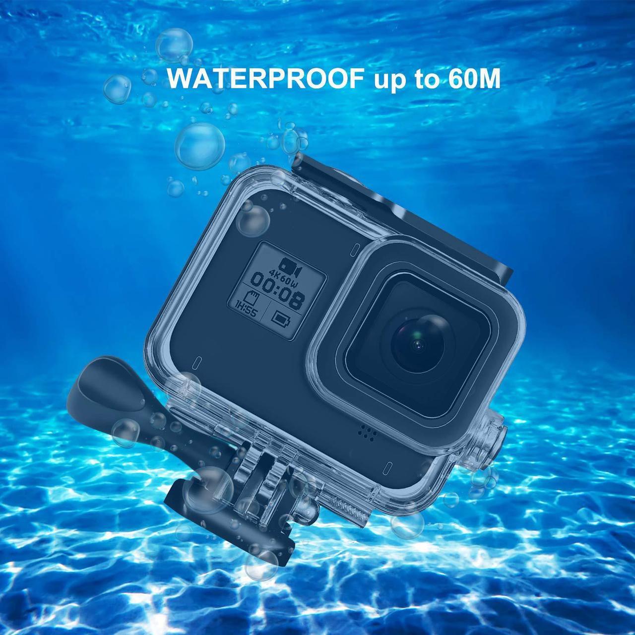 Alt view image 4 of 7 - Waterproof Housing Case Filter Kit for GoPro Hero 8 Black, Waterproof Case Diving Protective Housing + 3 Pack Dive Filter + 10 PCS Anti Fog Inserts Accessories for GoPro Action Camera