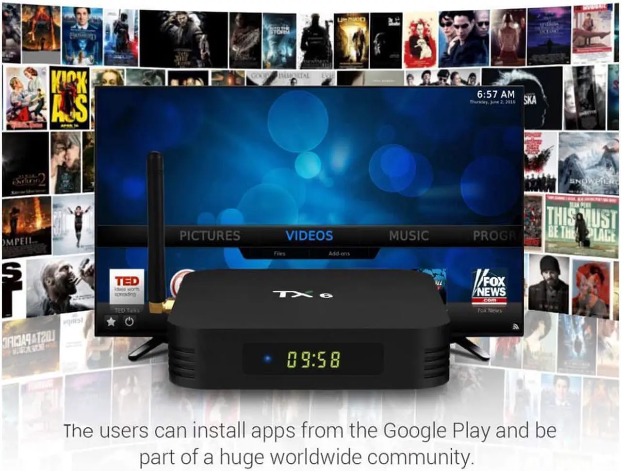 Alt view image 7 of 7 - Android 9.0 TV Box Werleo Android Box 4GB DDR3 64GB ROM BT5.0 Dual WiFi 2.4Ghz + 5Ghz Quad Core 1080p 4K HDR Smart TV Media Box