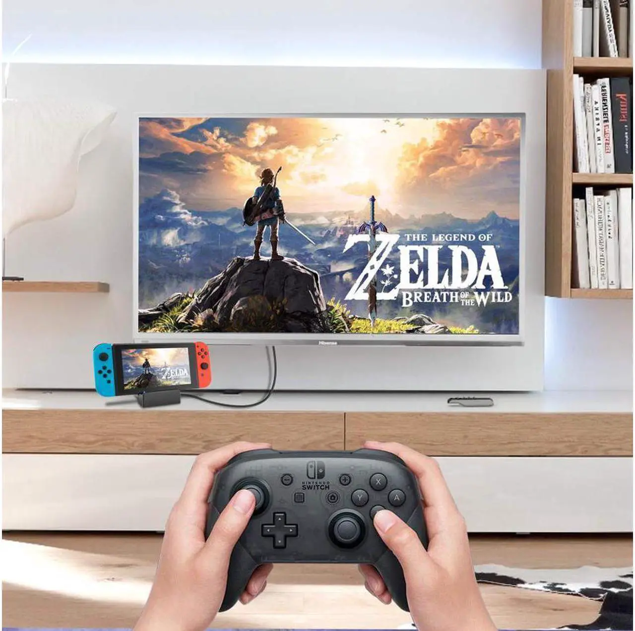 Alt view image 5 of 6 - Switch TV Dock Portable Charging Stand for Nintendo SwitchCompact Switch to HDMI AdapterMini Switch Docking Station with Extra USB 30 Port Replacement Charging Dock for Nintendo Switch