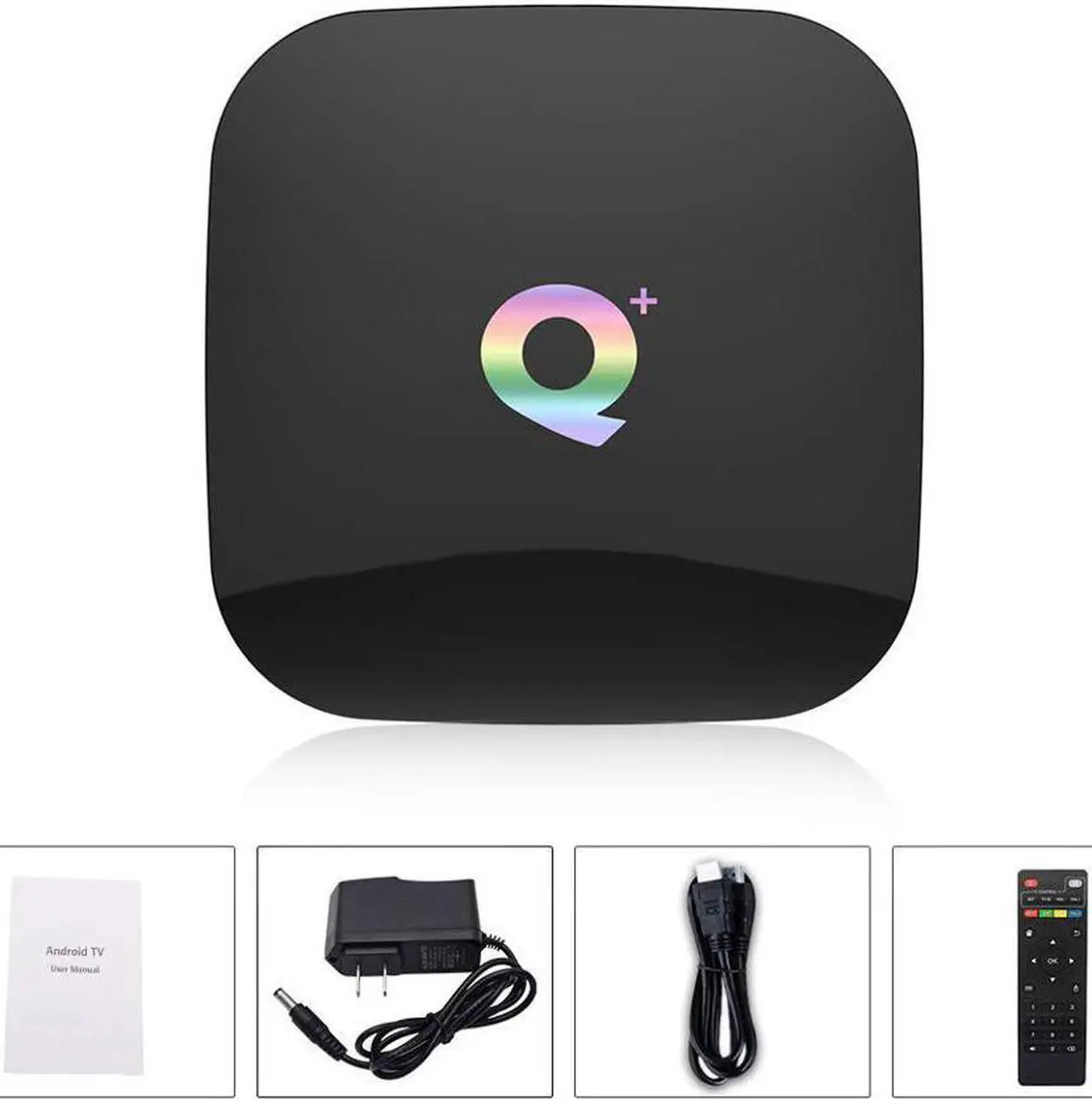 Alt view image 7 of 7 - Android 9.0 Smart TV Box, 4GB RAM 32GB ROM Q Plus H6 Quad-core cortex-A53 Frequency 2G Mali-T720MP2 WiFi 2.4GHz Support 6K H.265 HDMI 2.0 Output Ethernet RJ-45 with USB 3.0