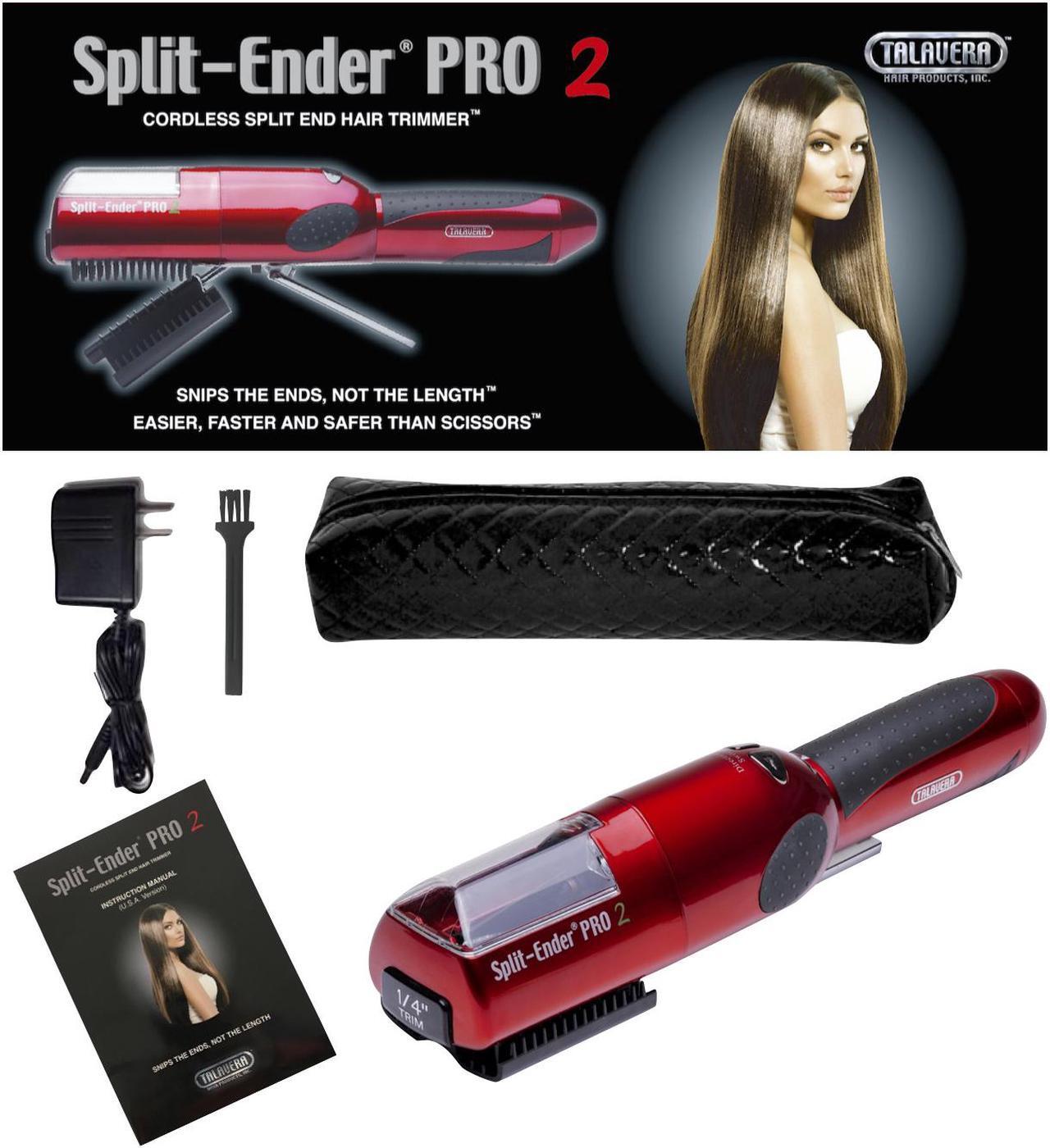 Alt view image 2 of 4 - Split Ender PRO 2 (RED) Cordless Damage Split End Hair Trimmer by Talavera