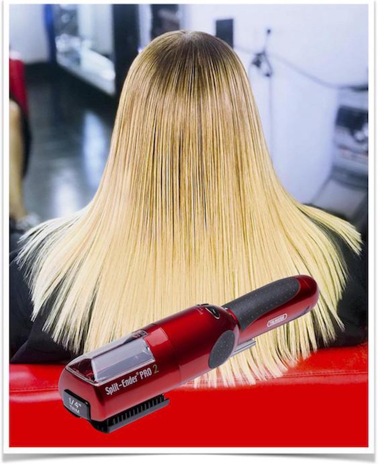 Alt view image 3 of 4 - Split Ender PRO 2 (RED) Cordless Damage Split End Hair Trimmer by Talavera