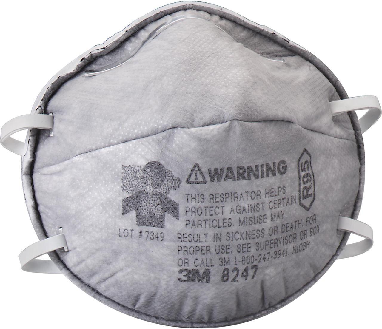 Alt view image 6 of 15 - 3M OH&ESD 142-8247 R95 W-Nuisance Level Organic Vapor Relie
