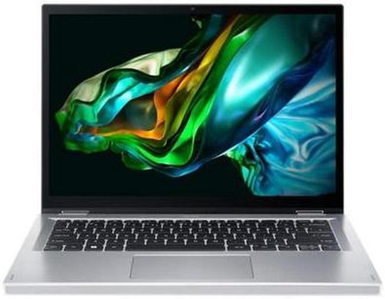 Acer SPIN 3 Notebook 14" WUXGA 1920x1200 IPS Touch Intel N100 Quad Core 4G DDR5 128GB PCIe SSD Silver Window 11 Home S mode