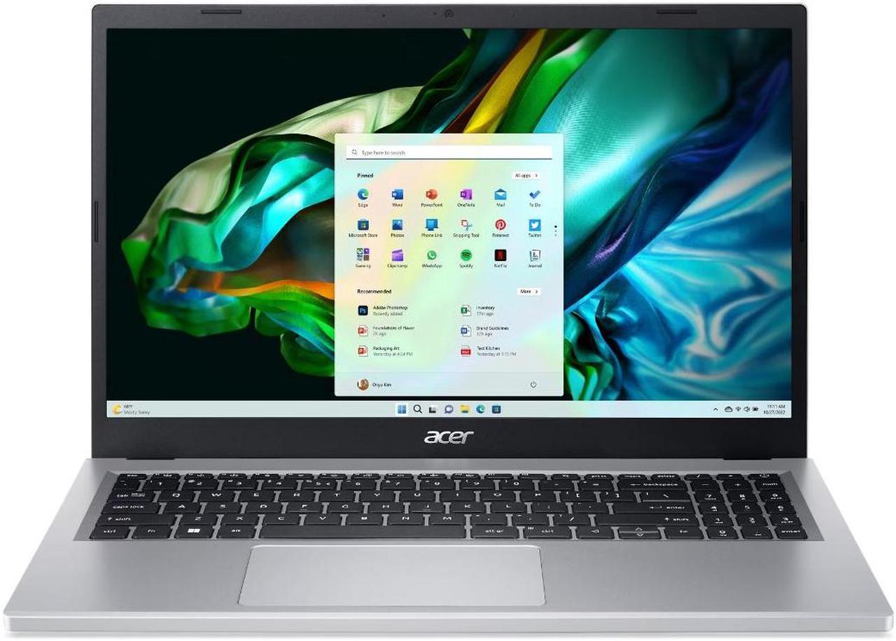 Acer Aspire 3 15.6" FHD Acer ComfyView Notebook, AMD Ryzen 5 7520U 16GB DDR5 512GB PCIe NVMe SSD, AMD Radeon Graphics, Wifi 6 BT5.1 Up to 11HRs W11 Home - 1 Year Acer Warranty