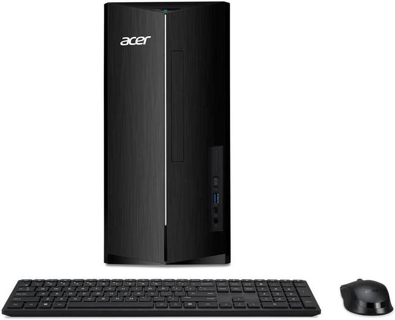 Acer Aspire PC - Intel 14th Gen i5-14400 16GB DDR5 RAM 512GB SSD SD Card Reader Intel UHD 730 Graphics Black W11 - 1 Year Acer Warranty