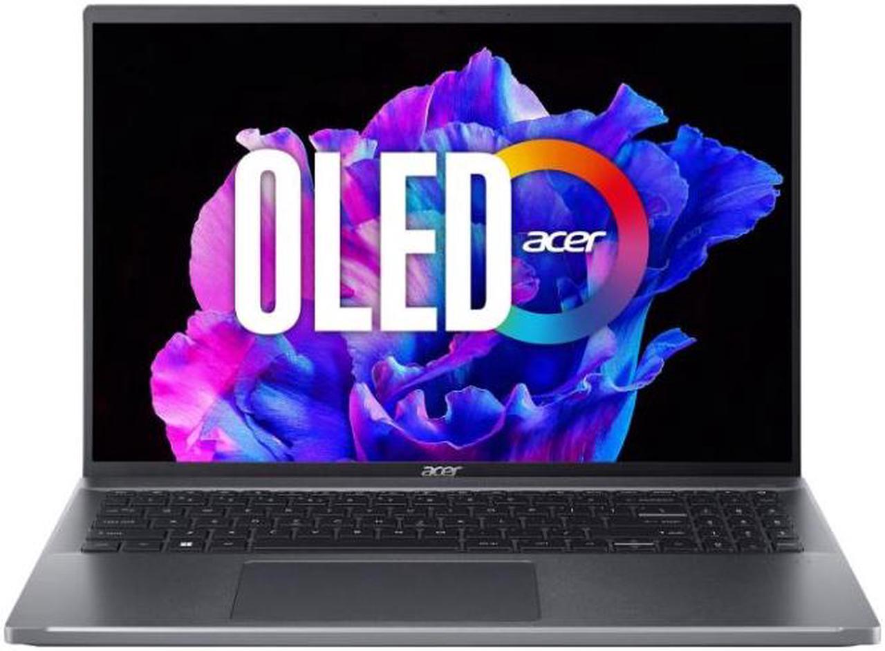 Acer Swfit Go 16" OLED Ultra-Thin Laptops - Intel Core i7-1355U 16GB DDR5 1TB PCIe SSD Micro SD Card Reader Intel Iris Xe Graphics Backlit KB 10hrs Max run time W11-1 Year Acer Manufacturer Warranty