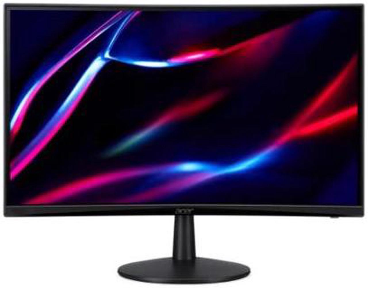 Acer Nitro ED240Q S3biip Curved Gaming Monitor - 24" FHD VA LED 1ms VRB 180Hz Refresh Rate HDMI/DP AMD FreeSync Technology VESA Mount - 1 Year Acer Warranty