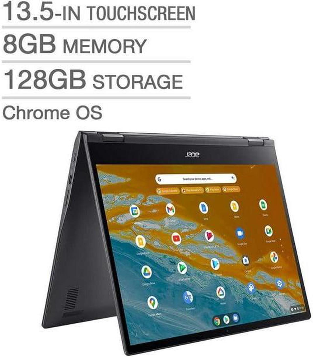 Acer 13.5" Spin513 Chromebook - 2K 2256 x 1504 IPS Touchscreen Mediatek Kompanio 1380 Quad Cores 8G RAM 128GB eMMC Chrome -  1 Year Acer Manufacturer Warranty