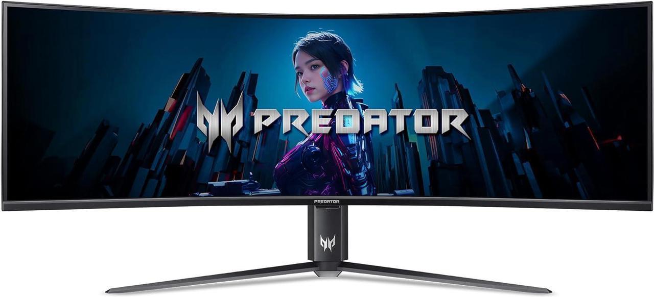 Acer Predator Curved Z57 bmiiphuzx 57" Dual 4k UHD 120Hz Gaming Monitor 1ms VA Panel AMD FreeSync Premium Compatible VESA Mount Height Tilt  Speakers  - 1 Year Acer Manufacturer