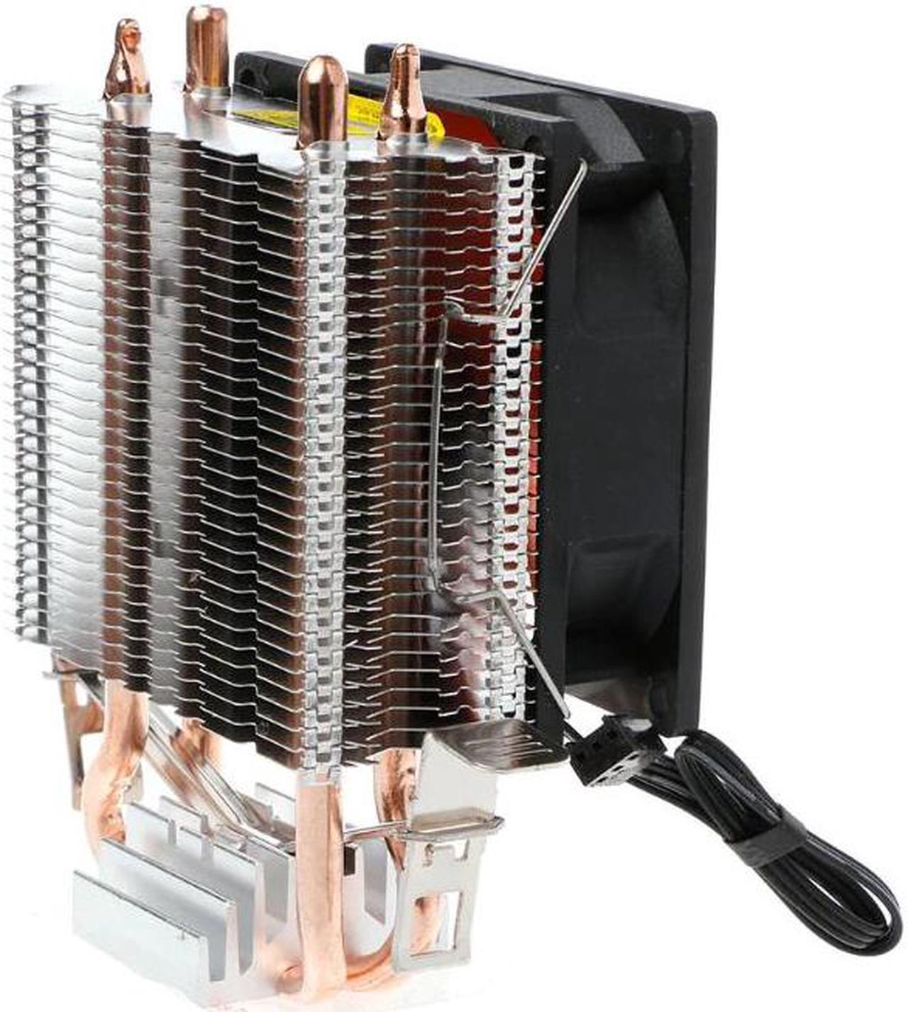 Cooler Dual Heatpipe Aluminium PC CPU Cooler Cooling  For Intel 775/1155 AMD 754/AM2