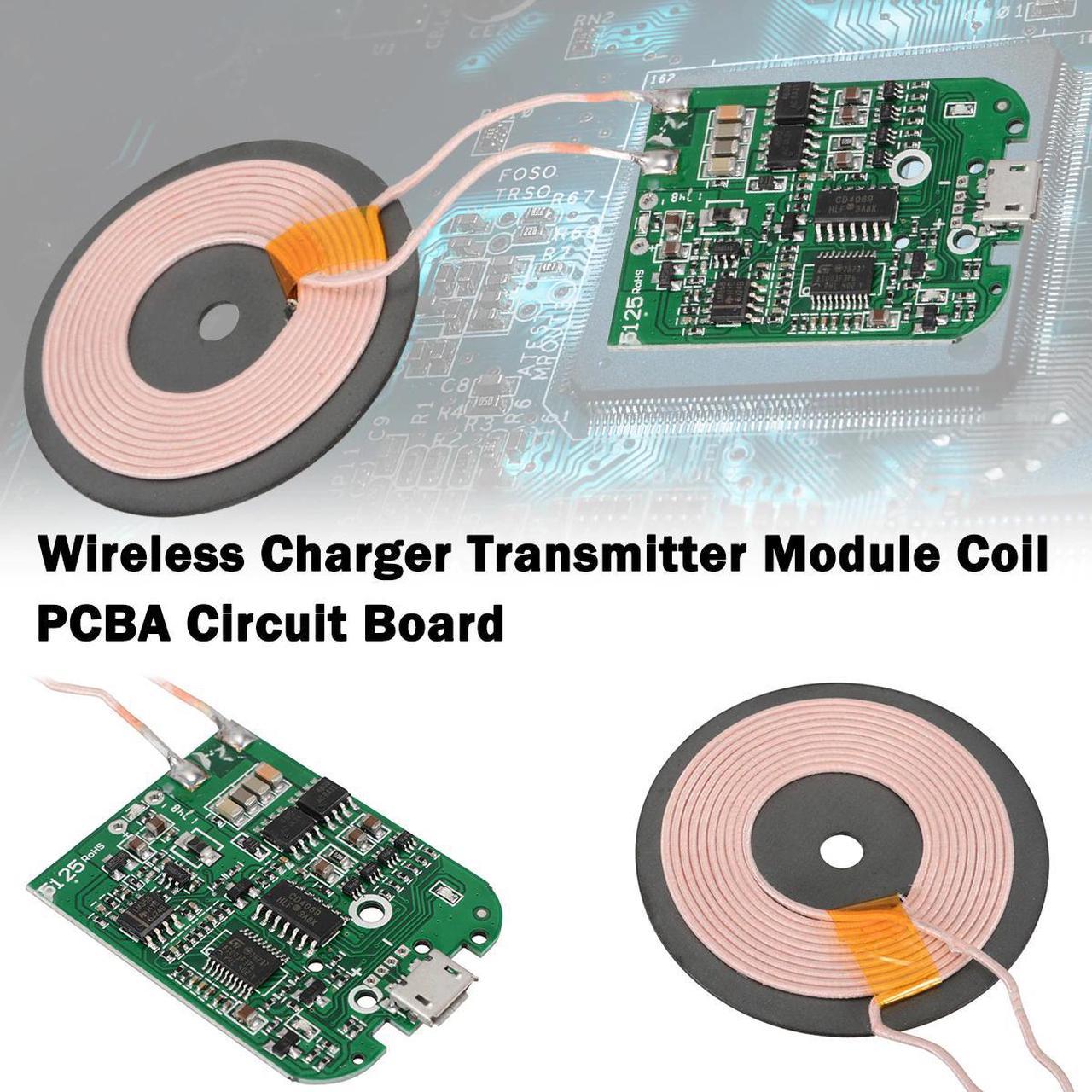 Qi Fast Wireless Charger PCBA Circuit Board Transmitter Module + Coil Charging High Quality Qi Wireless Charging Standard