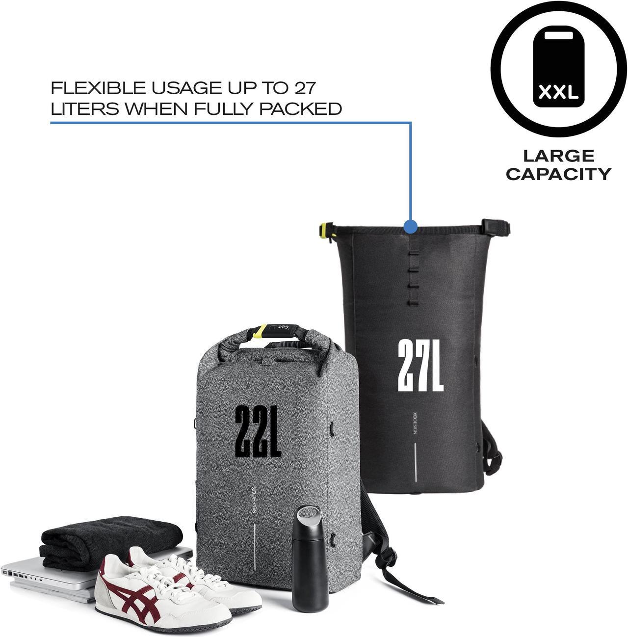 Alt view image 4 of 19 - XD Design Urban Lite Anti-Theft Laptop Backpack Black (Unisex Travel Bag)