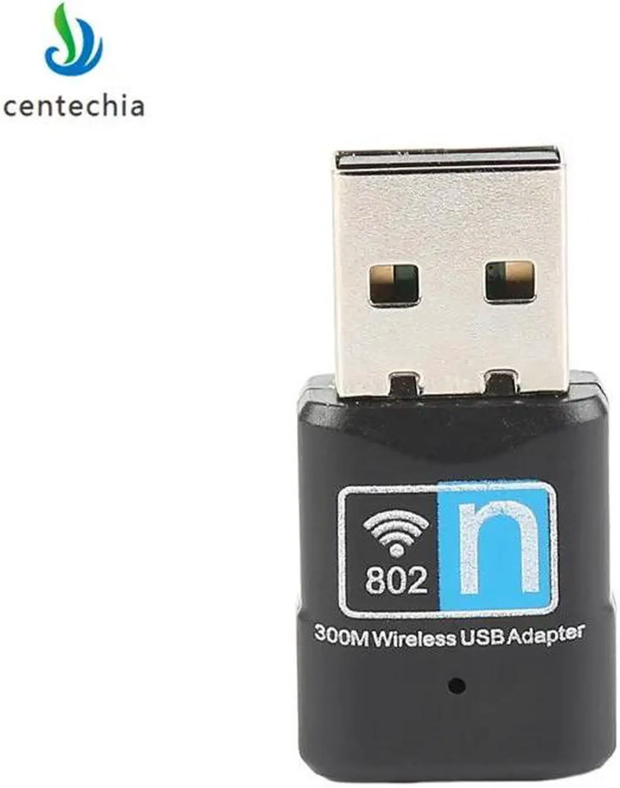 Alt view image 3 of 5 - Wireless WiFi Adapter Black USB Internet Network Card Mini Receiver 300Mbps Signal Adapter Wi-Fi Dongle Antenna Networking