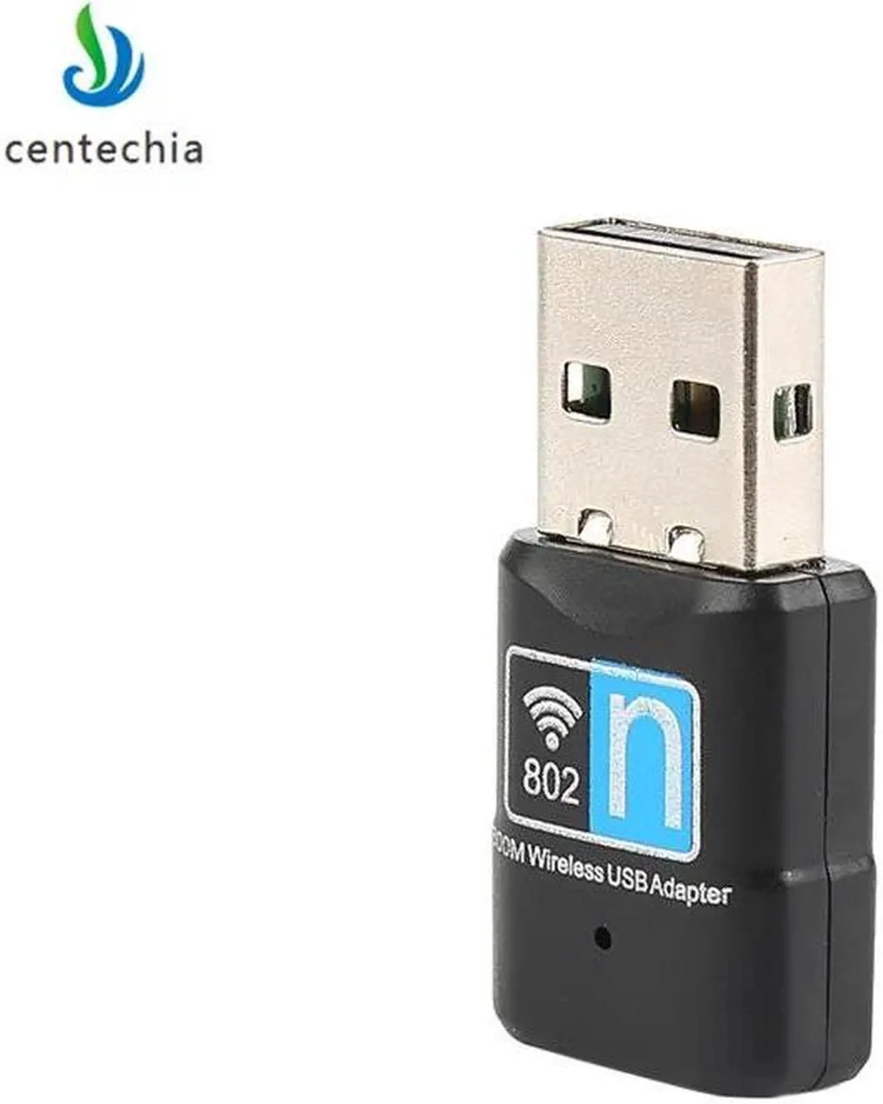 Alt view image 4 of 5 - Wireless WiFi Adapter Black USB Internet Network Card Mini Receiver 300Mbps Signal Adapter Wi-Fi Dongle Antenna Networking