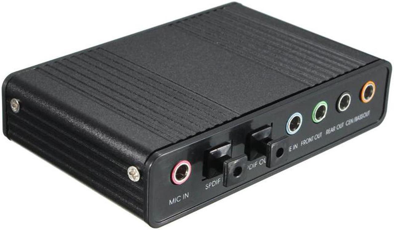 Alt view image 2 of 5 - 7.1 Channel External Optical Audio Fiber Sound Card S/PDIF for Laptop PC Computer Sound Track for HTPC Home Theatre