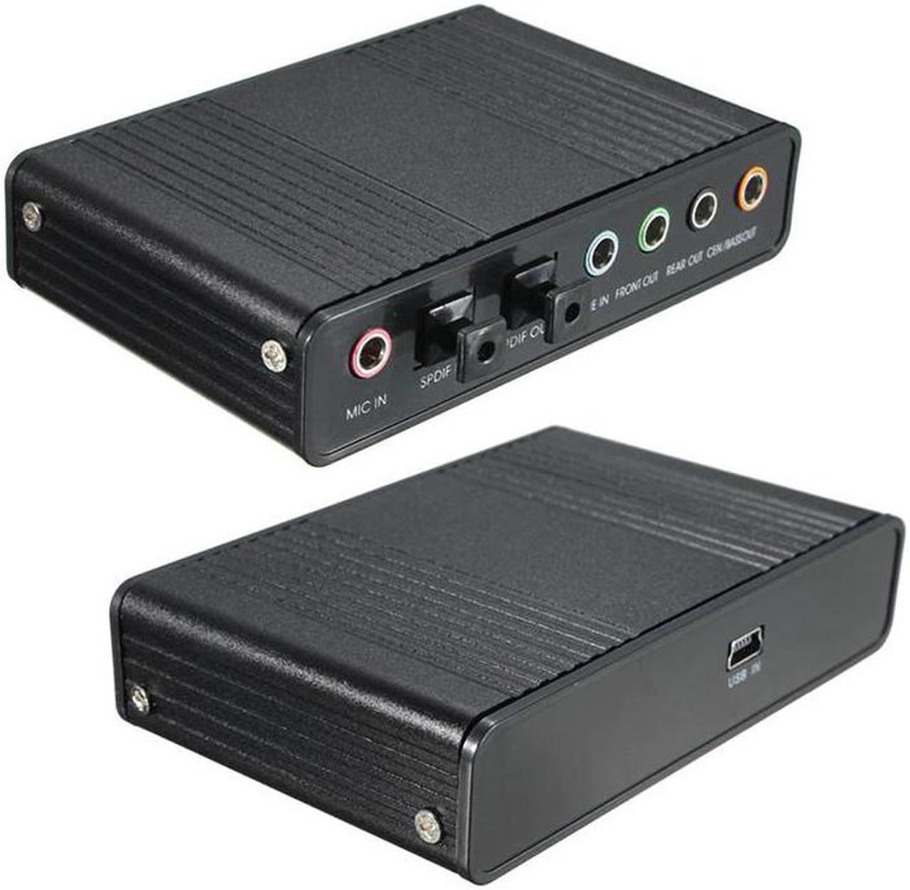 Alt view image 3 of 5 - 7.1 Channel External Optical Audio Fiber Sound Card S/PDIF for Laptop PC Computer Sound Track for HTPC Home Theatre