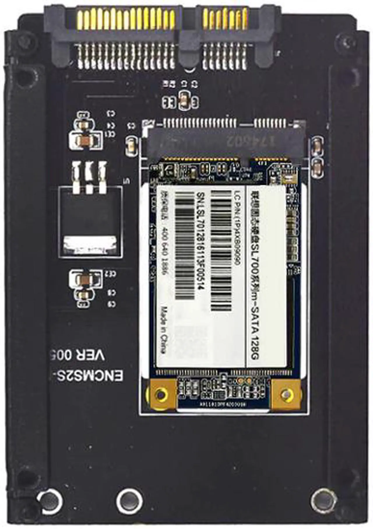 Alt view image 4 of 6 - mSATA to SATA Adapter Mini PCIe mSATA SSD to 2.5" SATA3 Drive Converter Card Adaptor Support Full High mSATA SSD for Computer PC