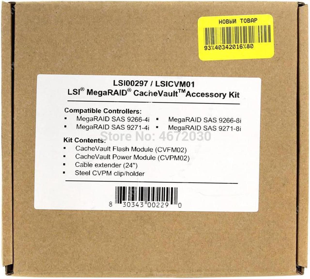Alt view image 6 of 6 - Broadcom Avago LSI MegaRAID SAS LSICVM01 LSI00297 Flash based backup module for 9271-8I 9271-4I 9266-4i and 9266-8i