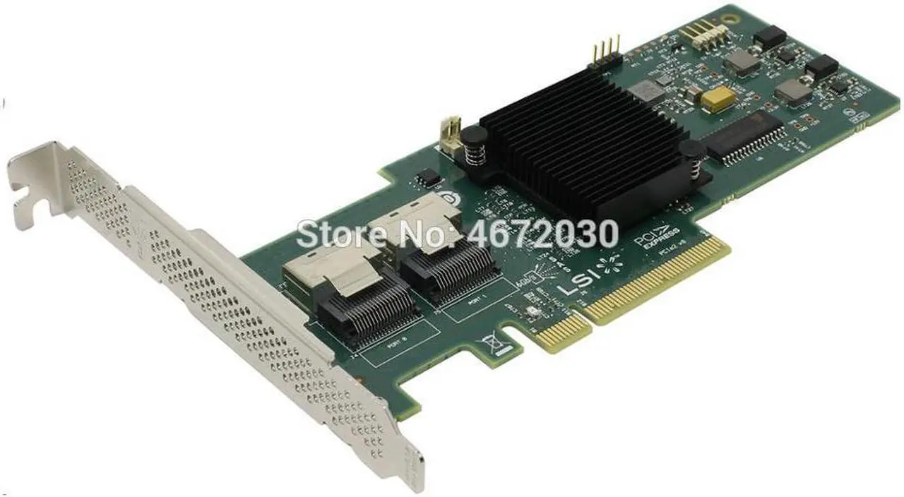 Alt view image 4 of 5 - Broadcom Avago LSIMegaRAID SAS 9240-8i 8port NO-cache SFF8087 6Gb RAID0.1.5 PCI-E 2.0 X8 Controller Card