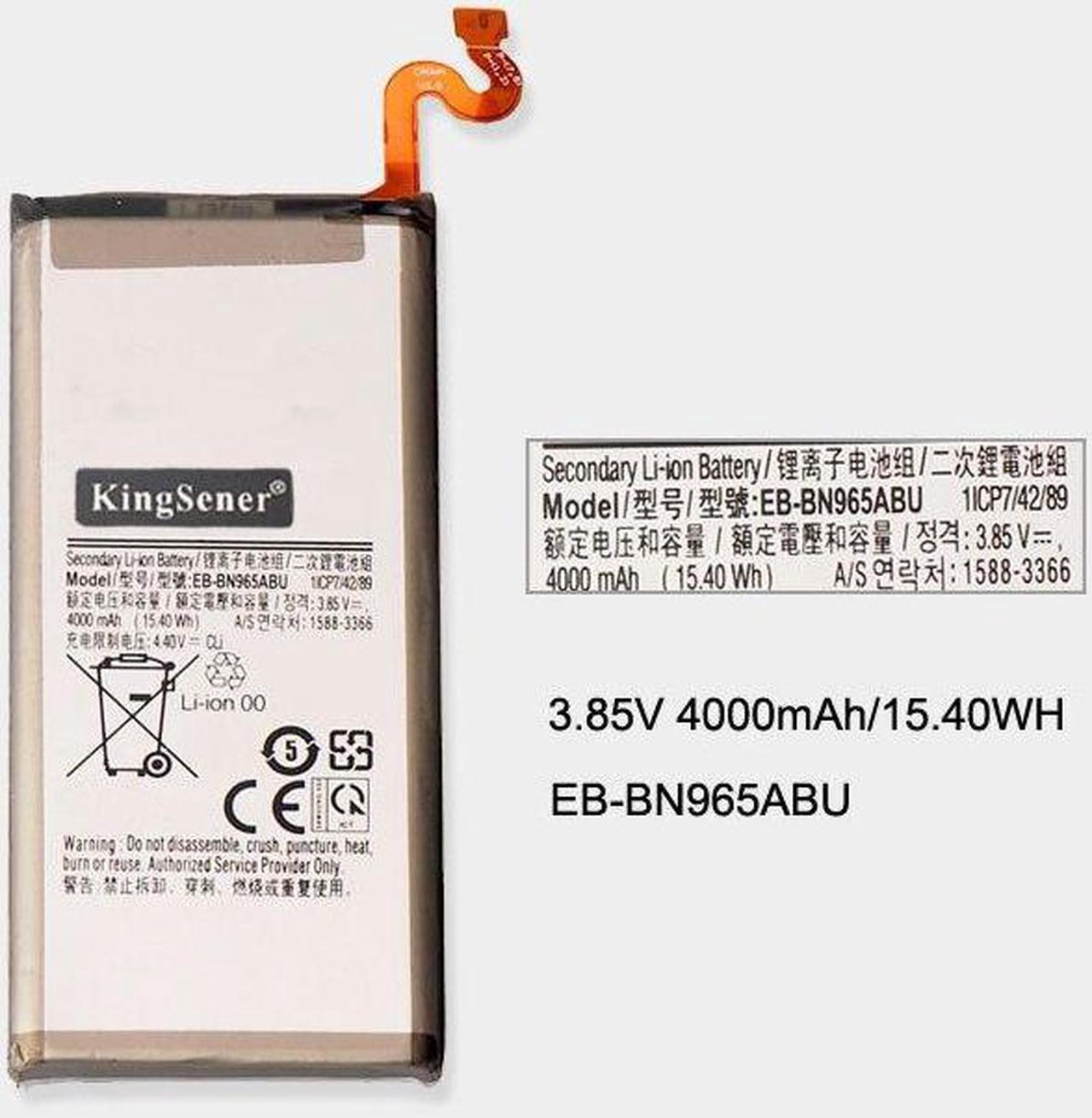 EB-BN965ABU Battery For Samsung Galaxy Note 9 N9600 SM-N9600 N960 N960U SM-N960F SM-N965F GH82-17562A 4000mAh