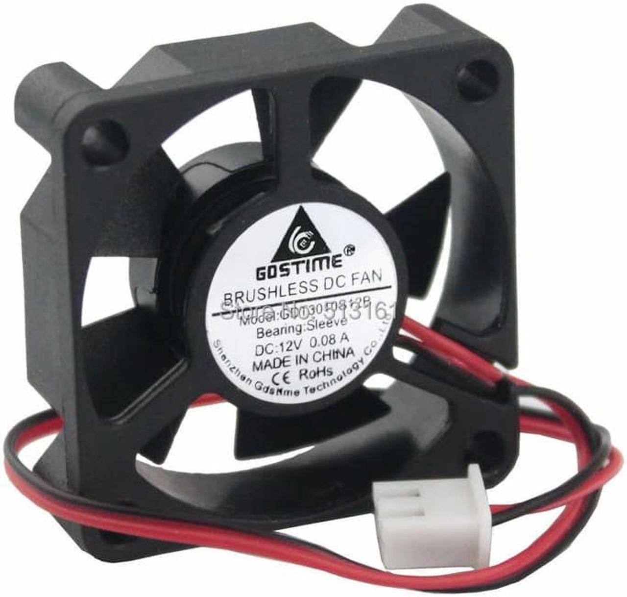 Main image of 20PCS 2Pin 12V 3010S 30x30x10mm 30mm Small Brushless DC Cooler Cooling fan