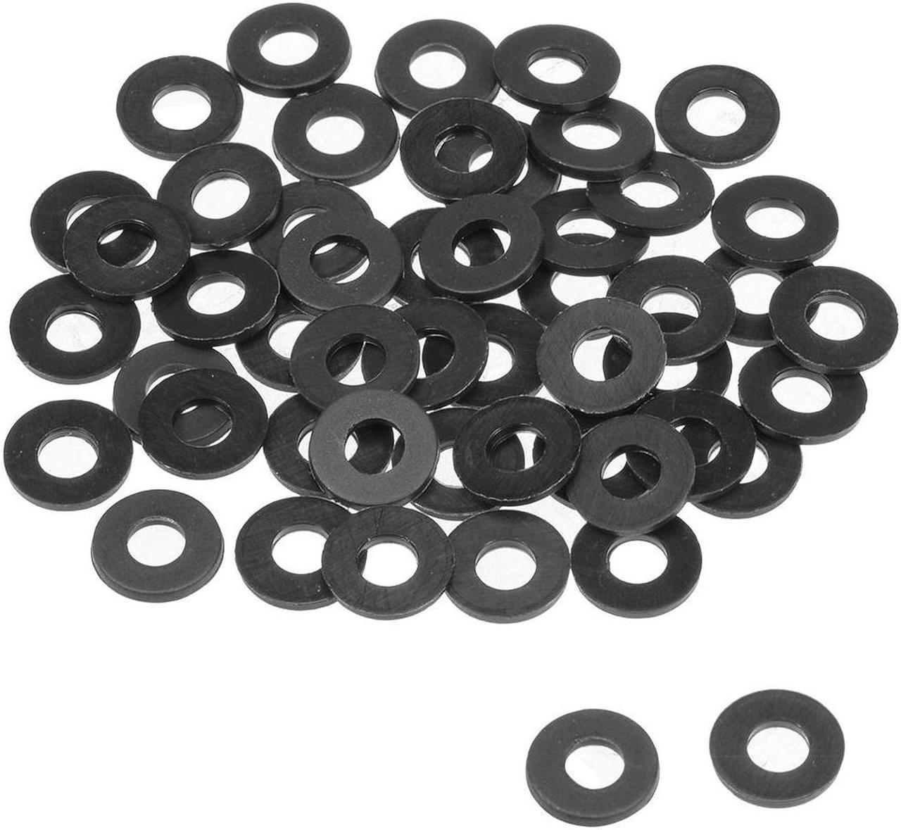 Nylon Flat Washers for M4 Screw Bolt 9mm OD 1mm Thick 50PCS