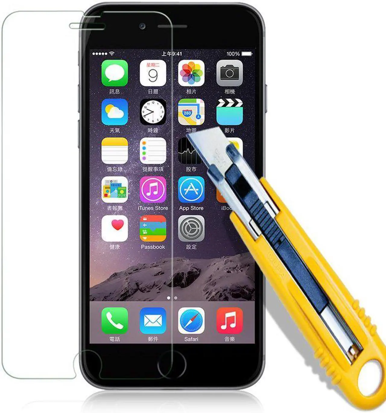 Alt view image 5 of 7 - LUVVITT iPhone 6/6s Tempered Glass Screen Protector for iPhone 6/6s Fits Both Apple iPhone 6 (2014) and New iPhone 6S (2015) - Crystal Clear