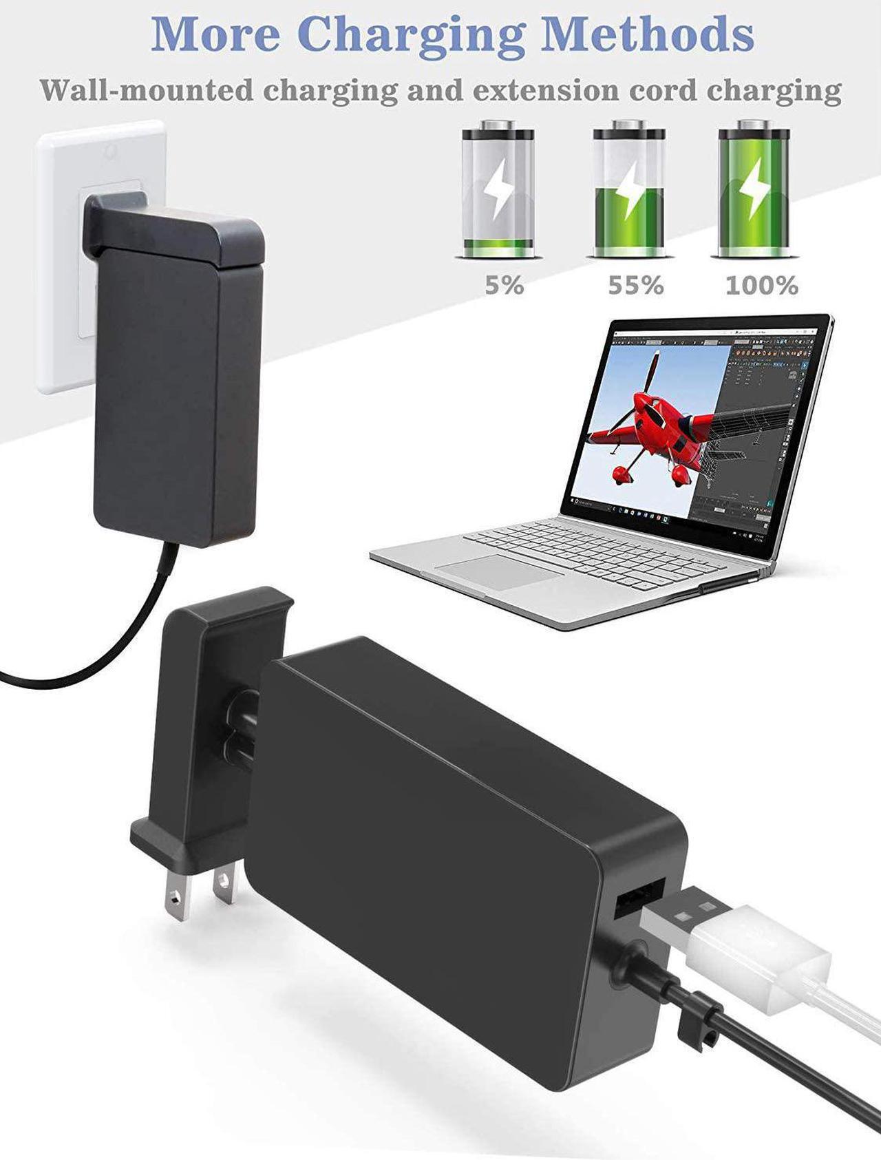 Alt view image 6 of 7 - Surface Pro Charger 36W for Surface Pro 3/4/5/6/7 Power Supply Adapter, Compatible for Both Microsoft Surface Book Laptop/Tablet