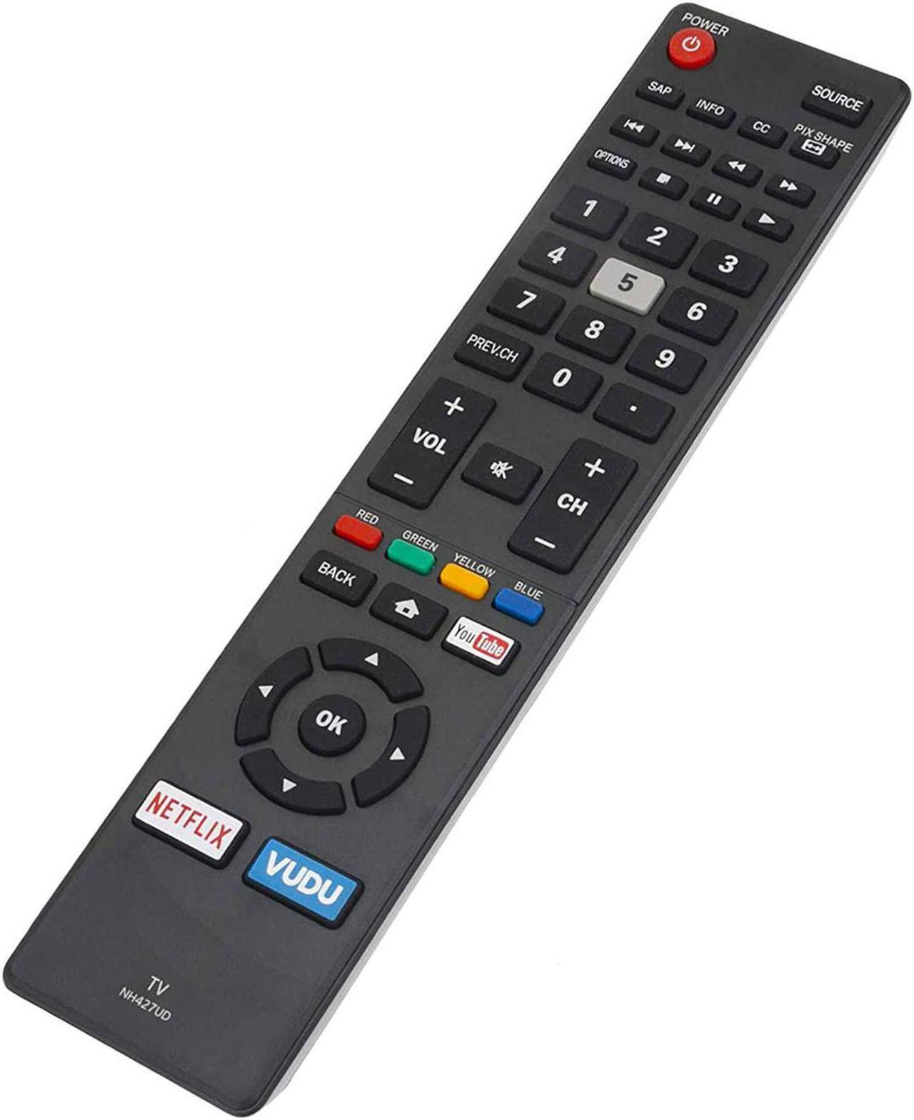 Alt view image 3 of 3 - New NH427UD Remote Control Compatible with Sanyo LED LCD TV FW50C36F FW50C36F-B FW50C36FB FW65C78F FW55C78F FW50C78F FW55C87F FW50C87F FW55C46F FW43C46F FW55C46F-B FW55C46FB FW43C46F-B FW43C46FB