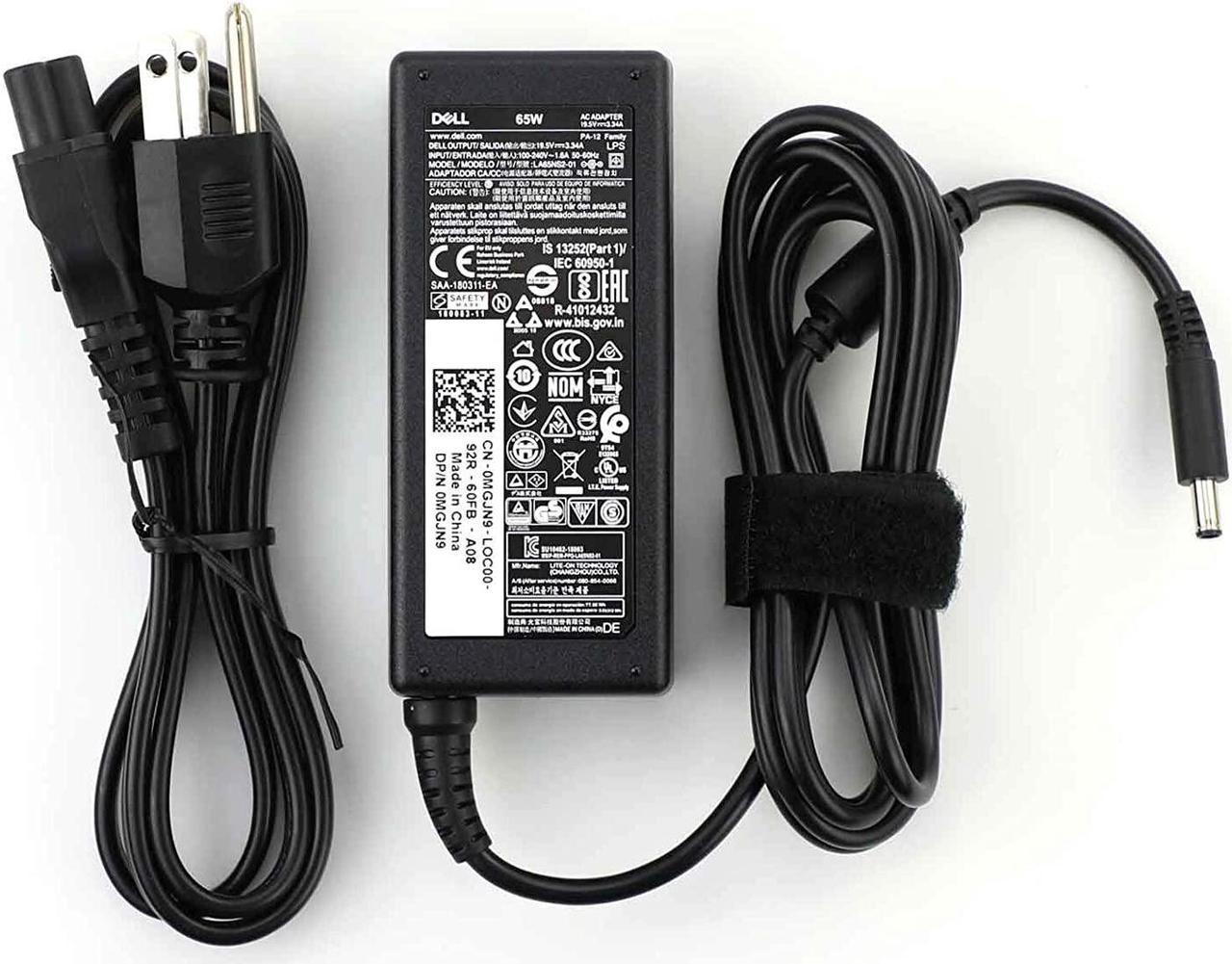 New Genuine Inspiron 13 14 15 Laptop Charger 65W(watt) Slim AC Power Adapter(LA65NS2-01/0G6J41/MGJN9) for Dell Inspiron 5000 7000 Series,3147 5558 5755 5555 7348 7472,Latitude 3490MFG