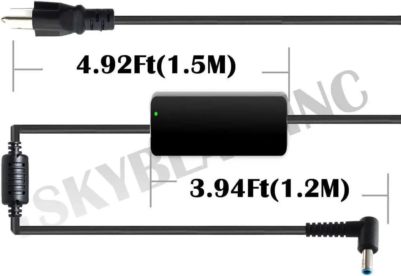 Alt view image 6 of 7 - 90W 19.5V 4.62A AC Adapter Laptop Charger for HP Envy Touchsmart Sleekbook 15 17 M6 M7 Series, HP Spectre X360 13 15, HP Pavilion 11 14 15 17 741727-001 740015-001 854117-850 Power Supply Cord Plug