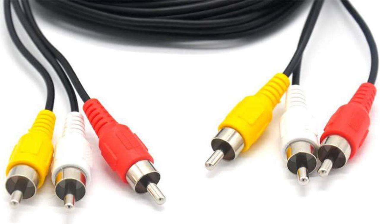 Alt view image 2 of 3 - Padarsey RCA 5FT Audio/Video Composite Cable DVD/VCR/SAT Yellow/White/red connectors 3 Male to 3 Male